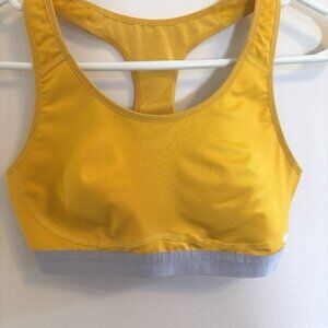 Nike Sports Bra Yellow/Gold Size Small